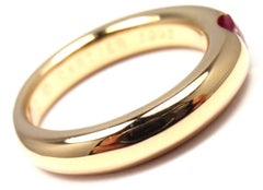 Cartier Ellipse Ruby Yellow Gold Band Ring