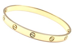 Cartier Love Yellow Gold Bangle Bracelet