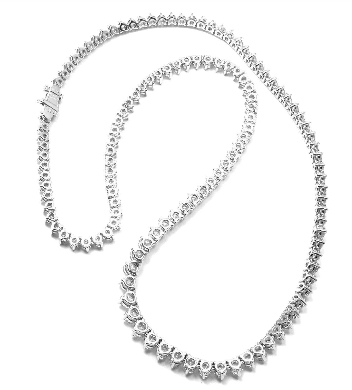 cartier diamond tennis necklace