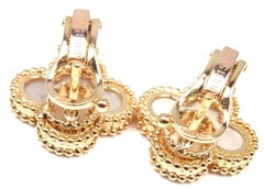 Van Cleef & Arpels Vintage Alhambra Mother-of-Pearl Yellow Gold Earrings
