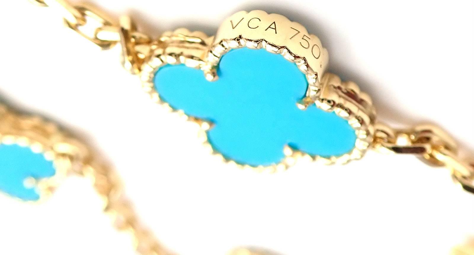 turquoise van cleef necklace