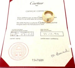 Cartier Stacking Tri-Color Gold Wide Band Ring