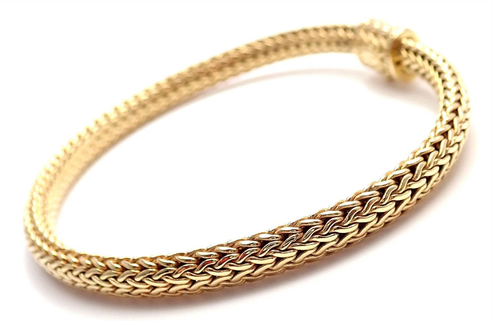 John Hardy Classic Chain Diamond Yellow Gold Bracelet In New Condition In Holland, PA