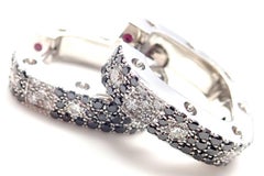 Roberto Coin Pois Moi Black and White Diamond White Gold Earrings