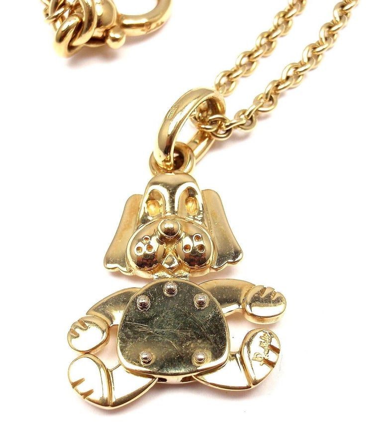 Pomellato Dog Pendant Link Yellow Gold Chain Necklace at 1stDibs dog