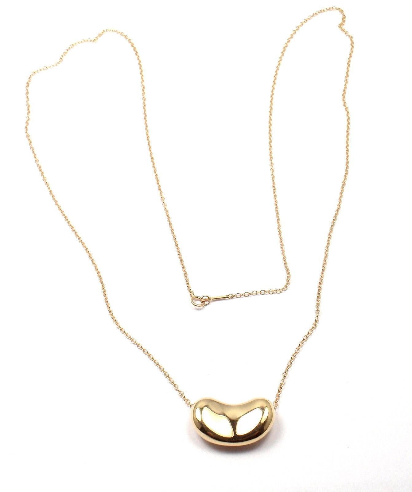 gold bean necklace