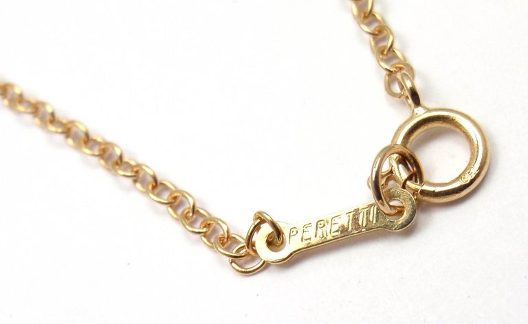 Tiffany and Co. Elsa Peretti Large Bean Yellow Gold Chain Necklace at ...