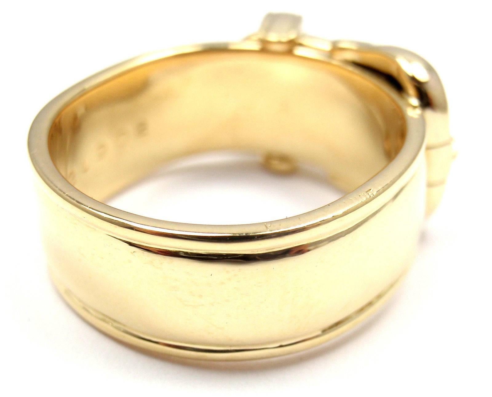 hermes yellow gold ring