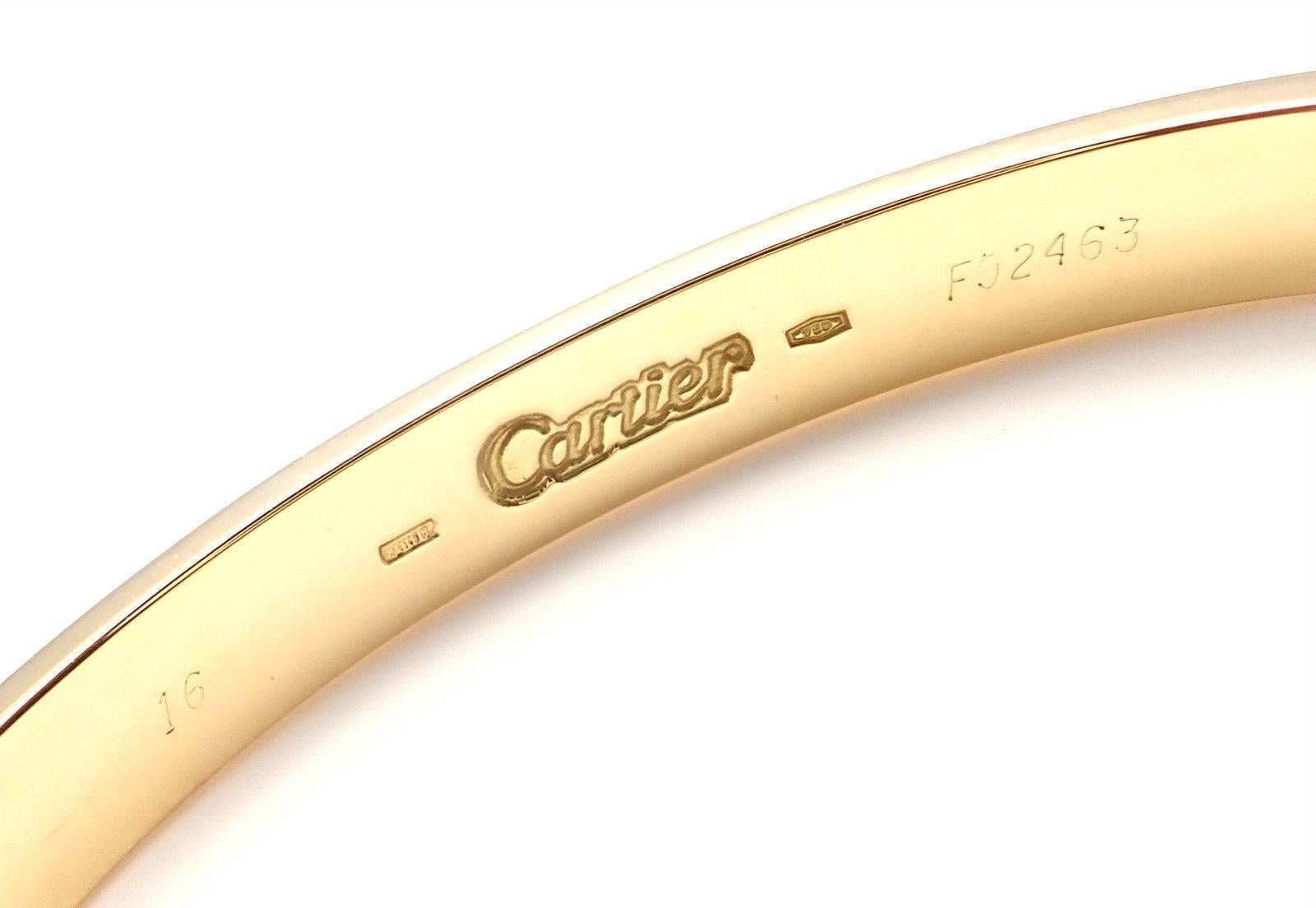 Cartier Love Yellow Gold Bangle Bracelet 2
