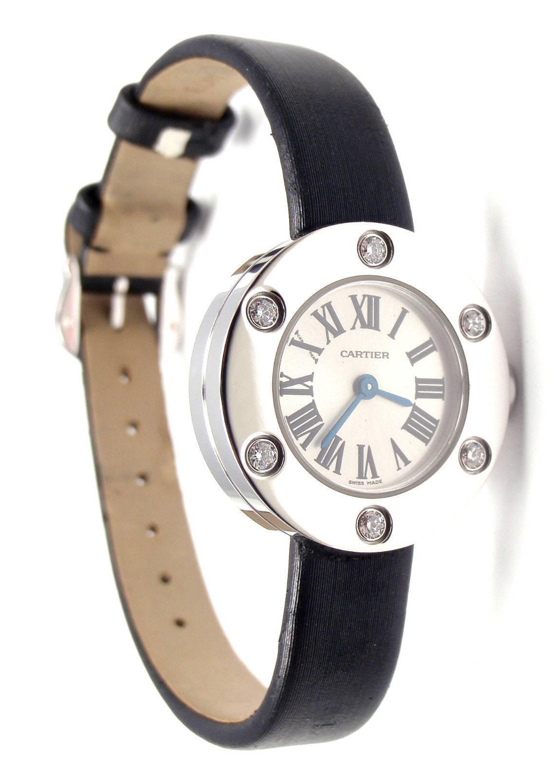 Women's or Men's Cartier Ladies White Gold Diamond Love Quartz Wristwatch Ref WE800231