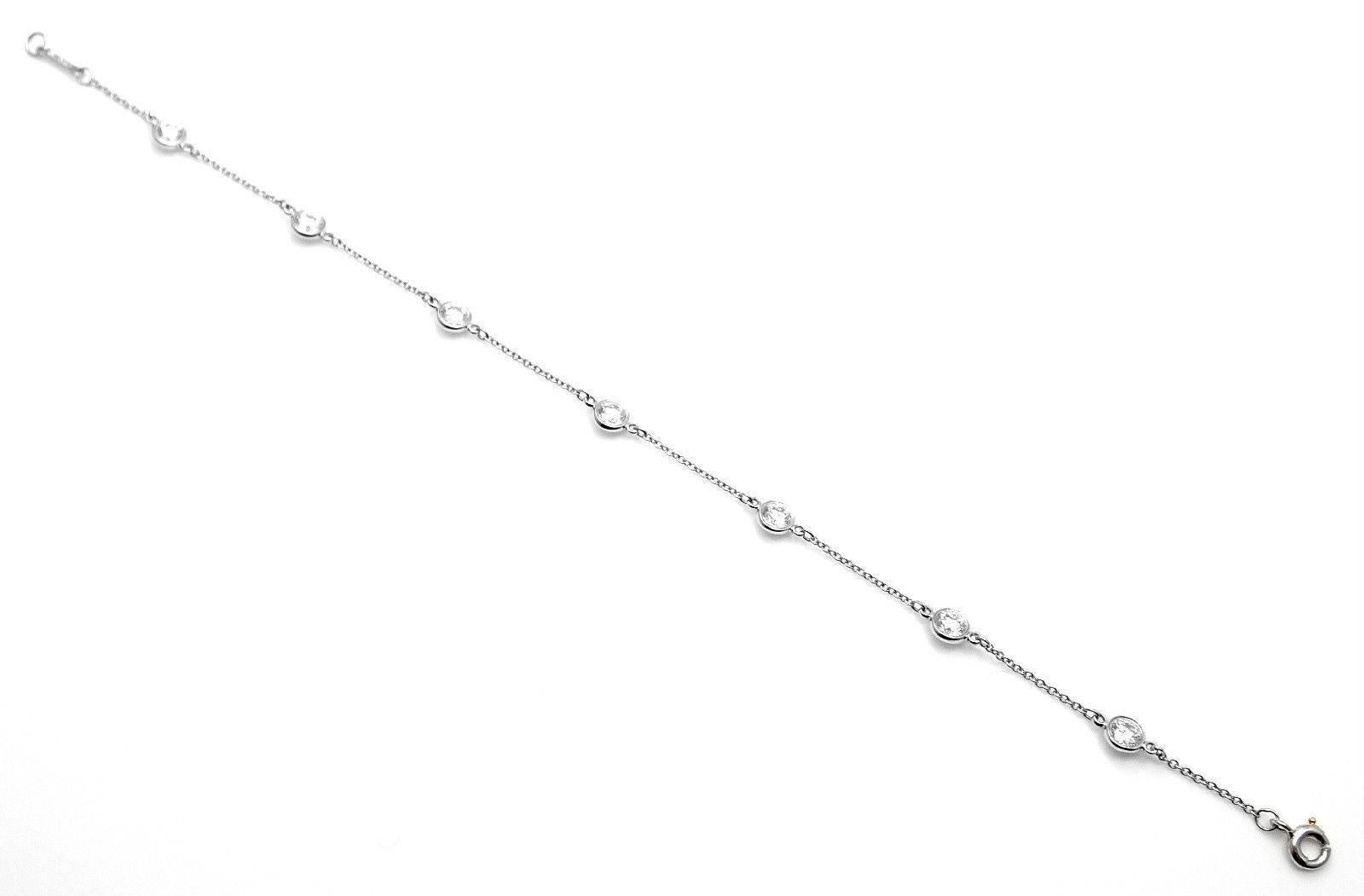 Tiffany & Co. Elsa Peretti Diamond by the Yard Platinum Link Bracelet 2