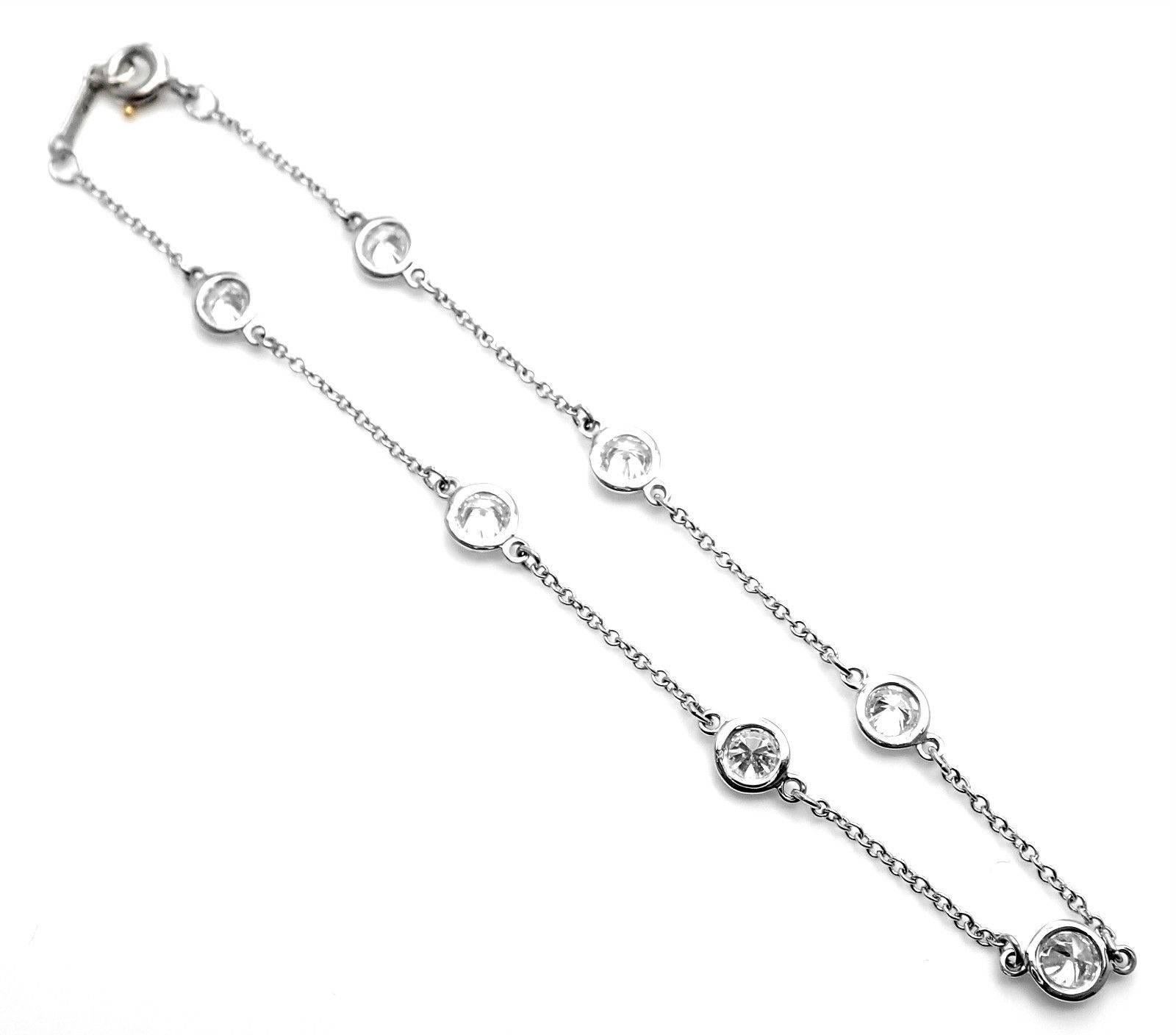 Tiffany & Co. Elsa Peretti Diamond by the Yard Platinum Link Bracelet 1