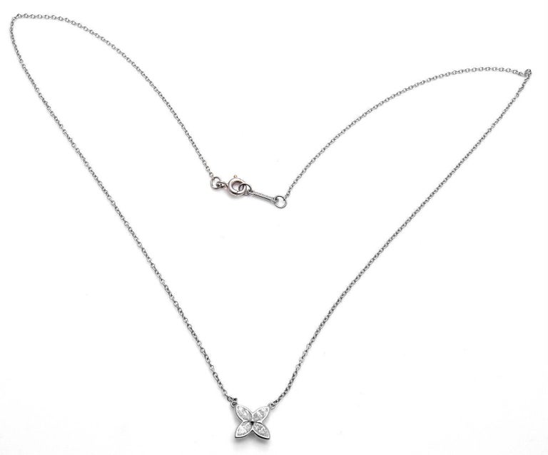 Tiffany and Co. Diamond Victoria Platinum Pendant Necklace at 1stDibs