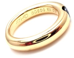 Cartier Ellipse Sapphire Yellow Gold Band Ring