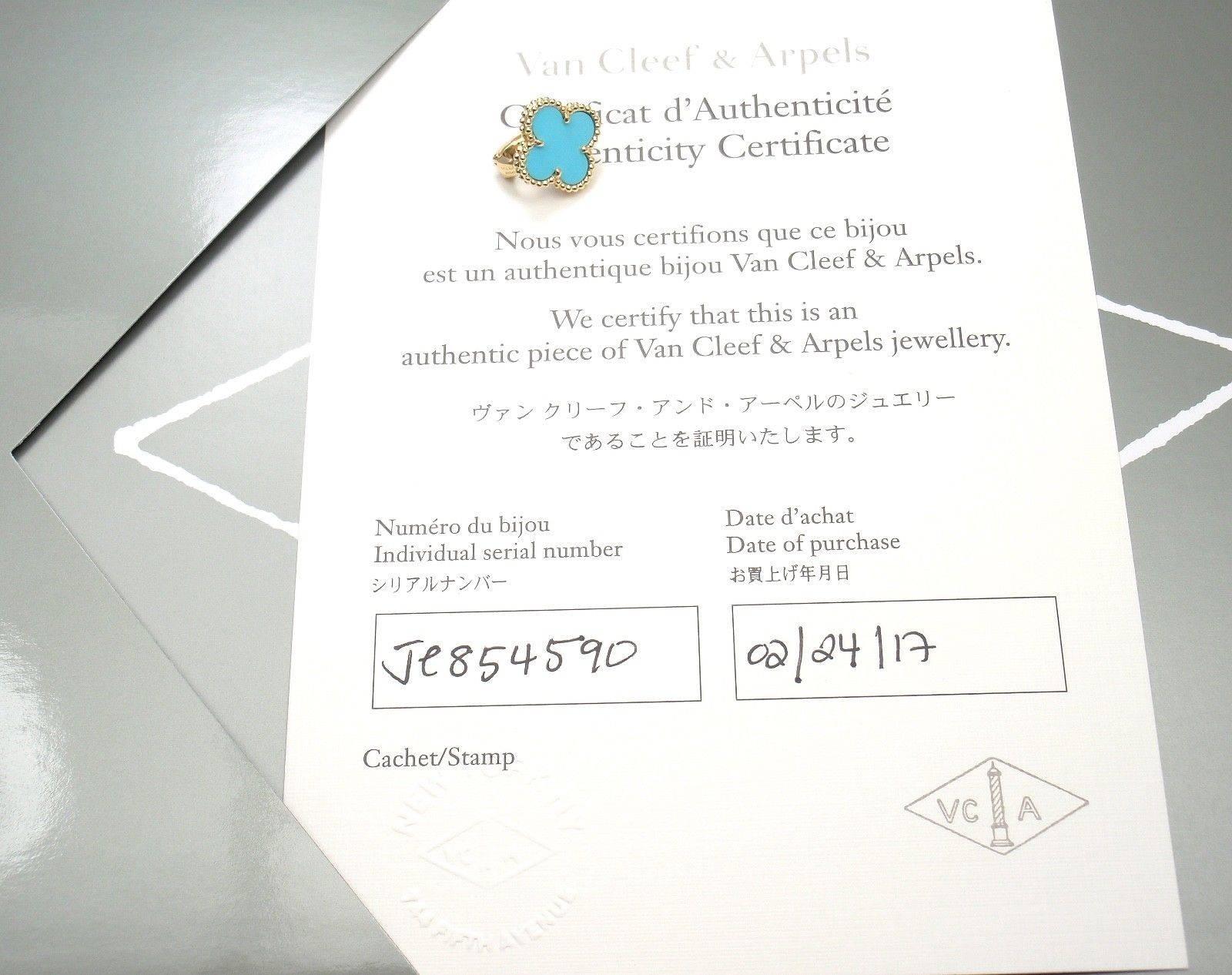 van cleef turquoise earrings