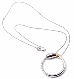Damiani Infinito Diamond Snake White Gold Pendant Necklace