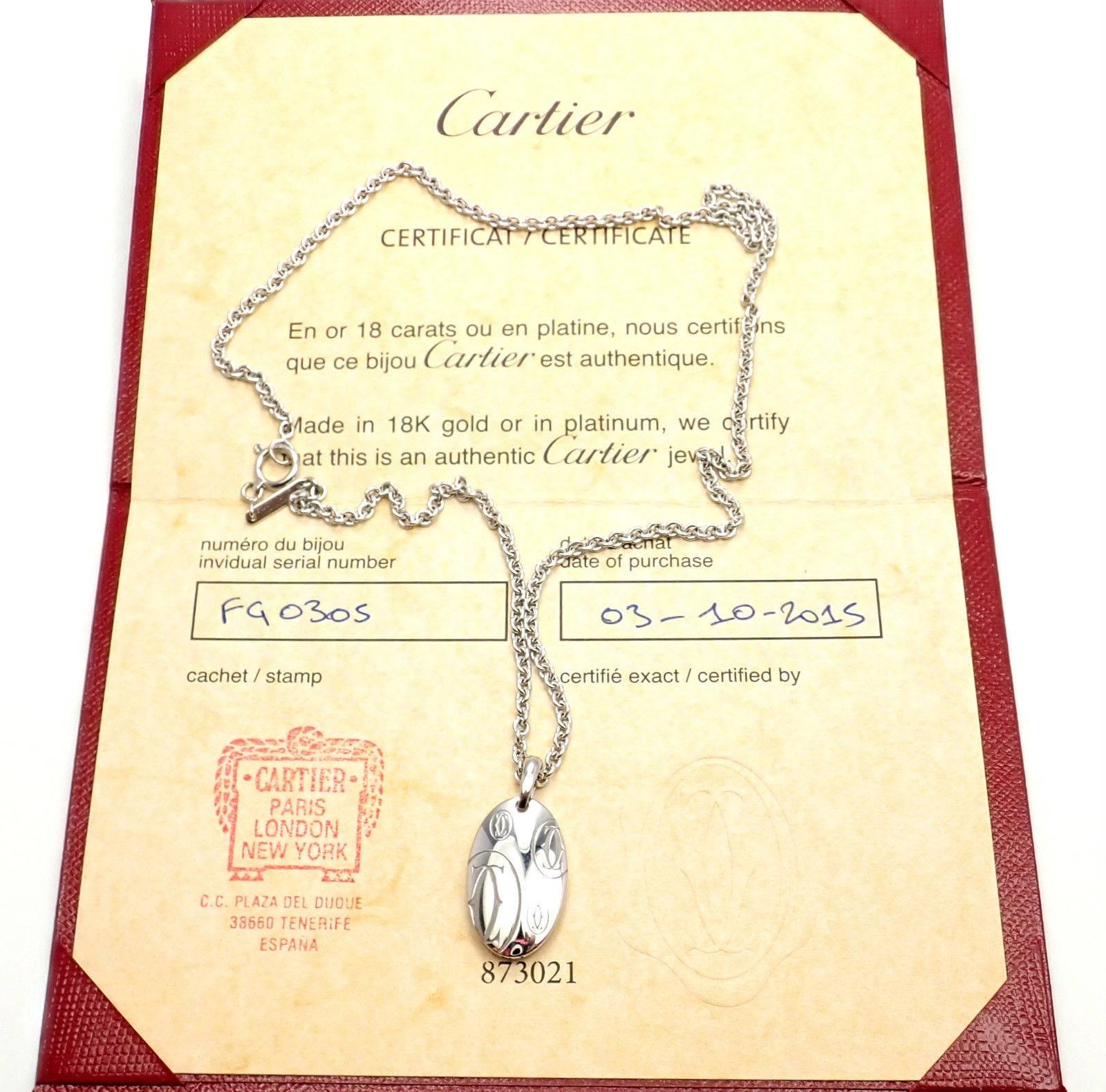 cartier logo pendant