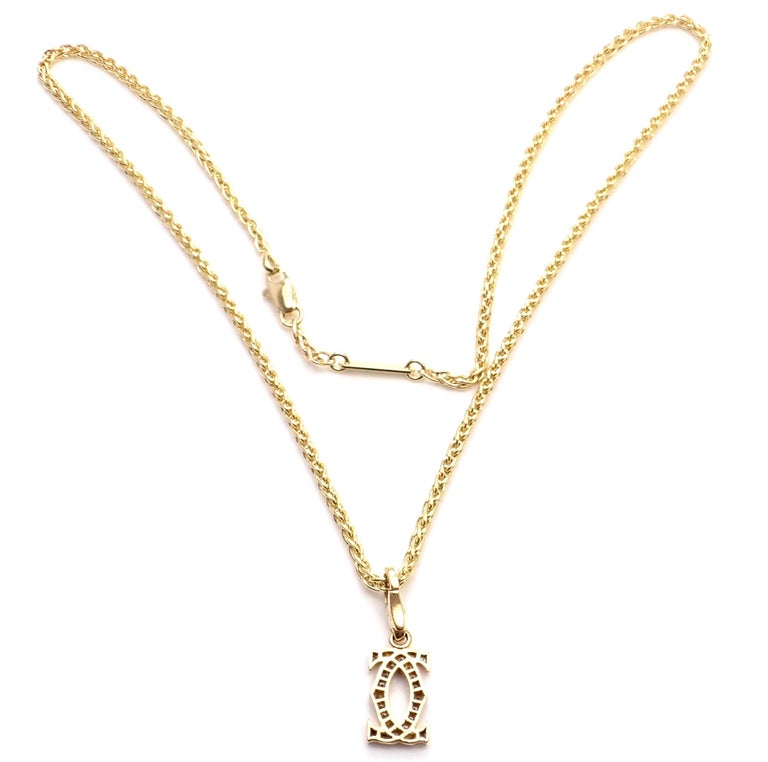 cartier double c pendant
