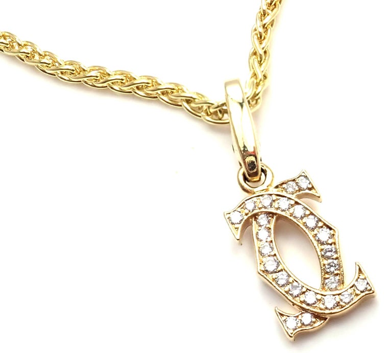 cartier double c pendant