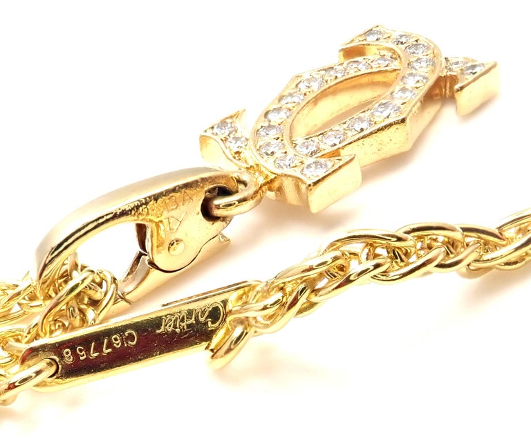 cartier double c pendant