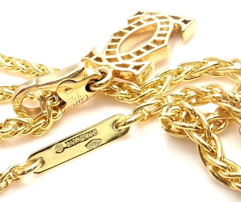 cartier double c pendant