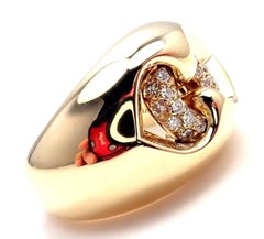 Bulgari Abbraccio Collection Diamond Yellow Gold Ring