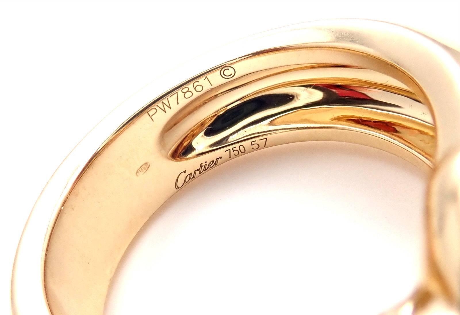 Cartier Panther Panthere Tsavorite Garnet Onyx Yellow Gold Band Ring at ...