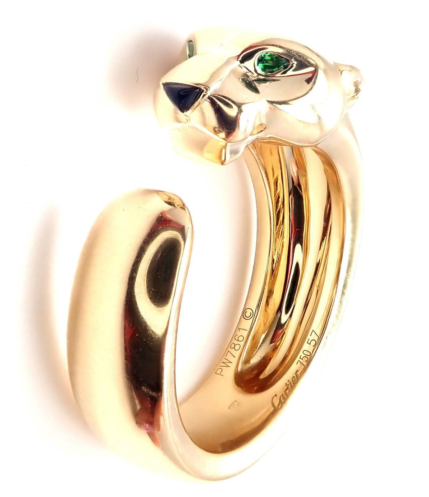 cartier panthere ring yellow gold
