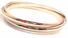 Cartier Trinity Rolling Tri-Colored Gold Bangle Bracelet