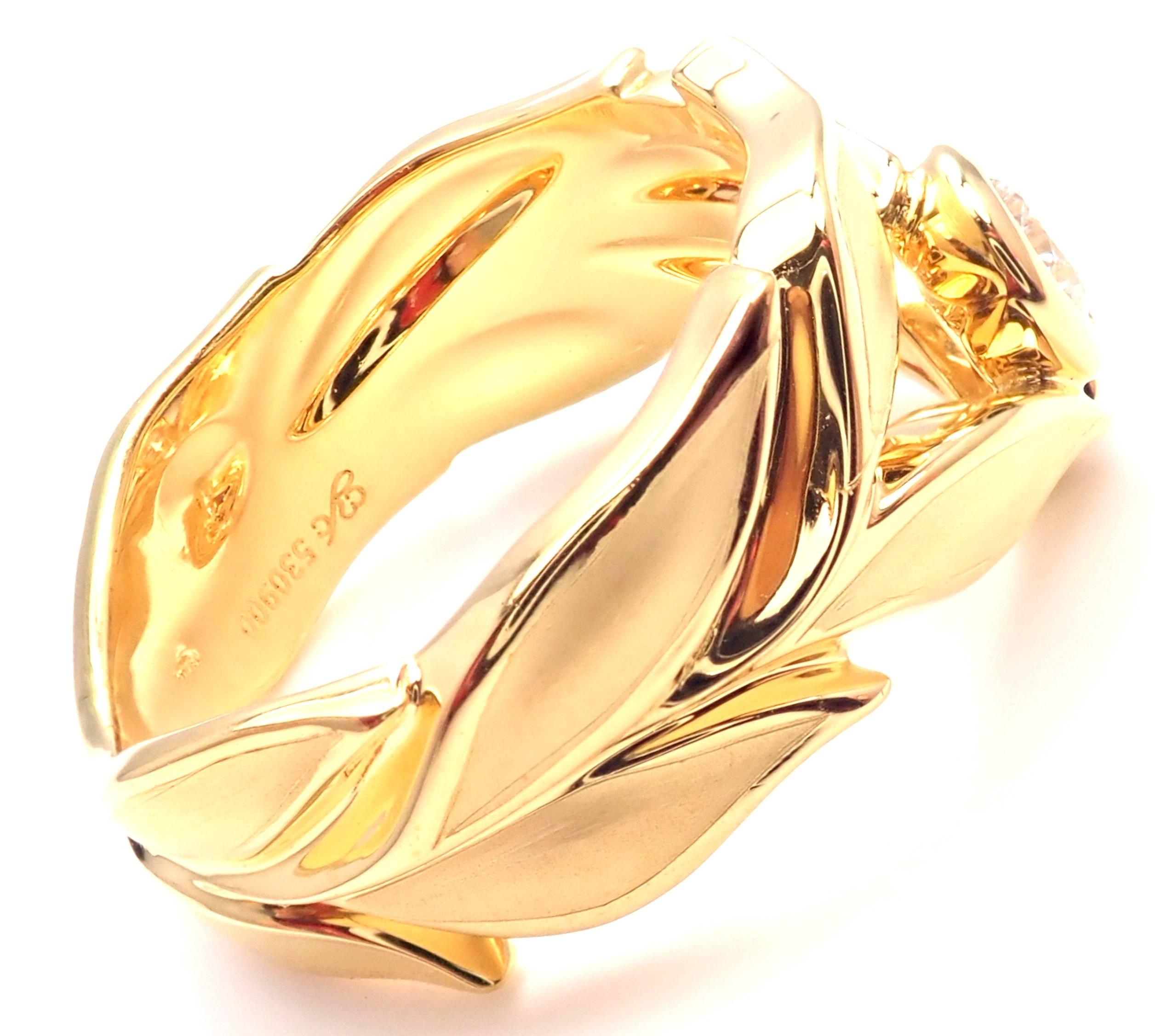 18k Gelbgold Mi Princes Greco Roman Diamond Band Ring von Carrera Y Carrera. 
Mit 1 runden Brillantschliff Diamant VS1 Klarheit, G Farbe Gesamtgewicht ca.: 0,25ct
Dieser Ring kommt mit Box Zertifikat und Tag. 
Einzelheiten: 
Ring Größe: 6.5
Gewicht: