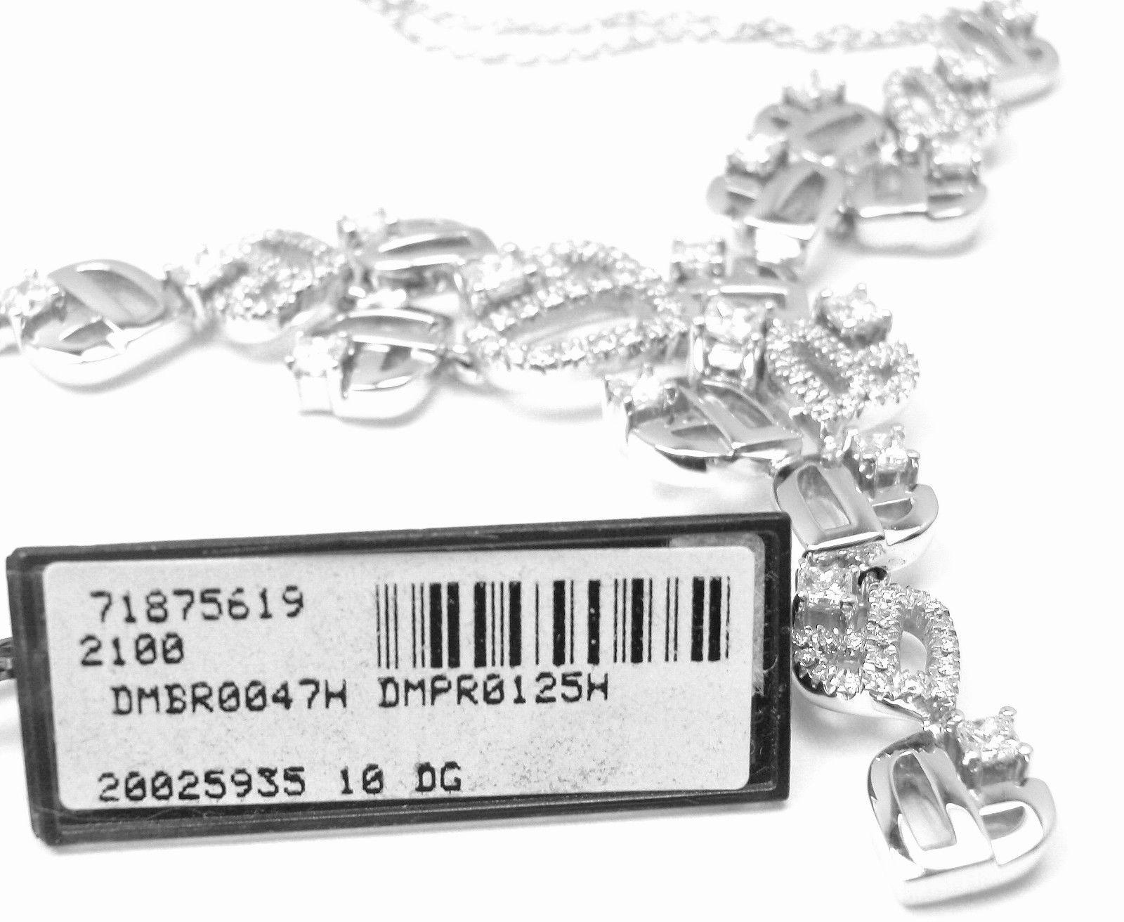 Damian Damiani Diamant-Tropfen-Halskette aus Weißgold im Zustand „Neu“ im Angebot in Holland, PA