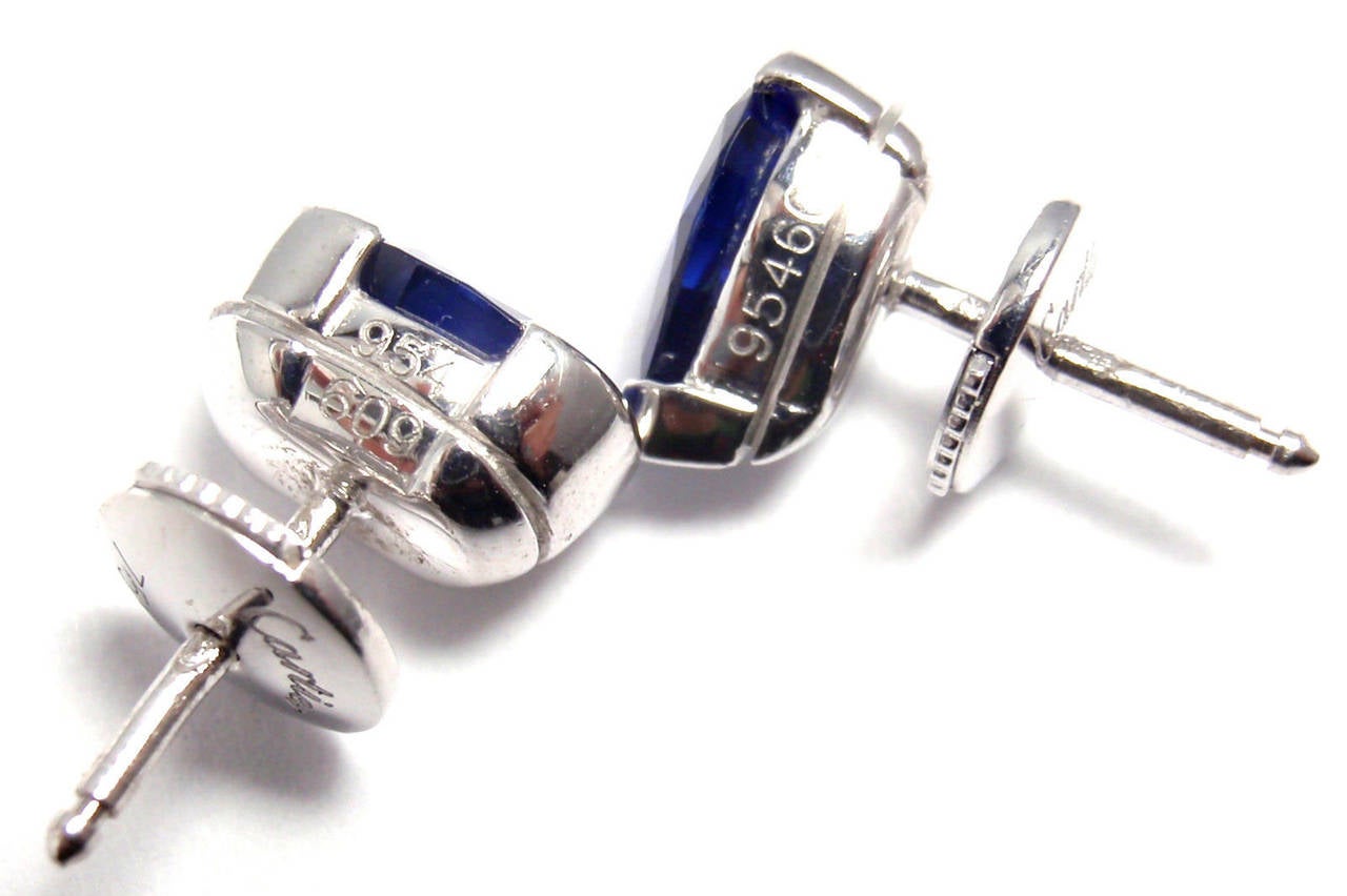 cartier sapphire earrings