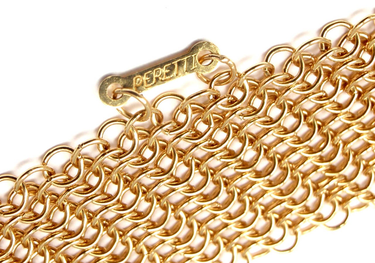 Tiffany & Co. Elsa Peretti Gold Mesh Necklace 1