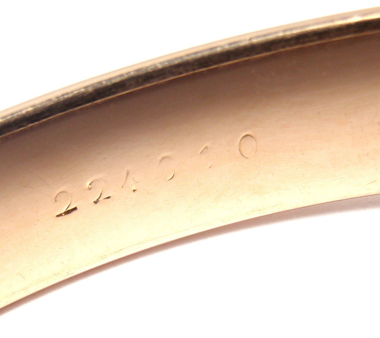 Cartier Trinity Rolling Large Model Tri-Colored Gold Bangle Bracelet 6