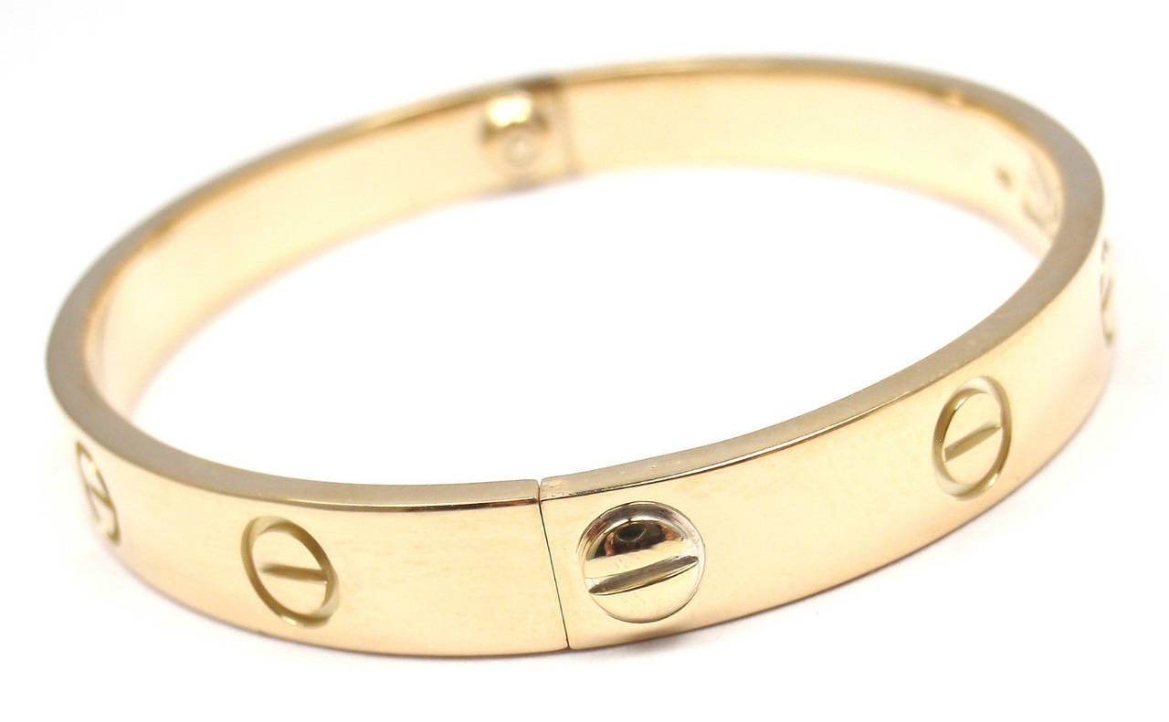 Women's Cartier Gold Love Bangle Bracelet