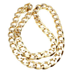 Bulgari Jumbo Curb Link Gold Chain Necklace