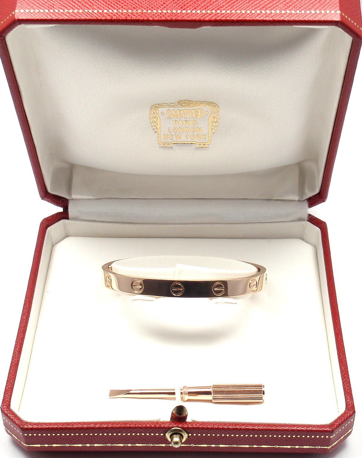 Cartier Love Rose Gold Bangle Bracelet 4