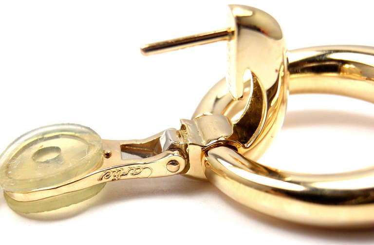 Cartier Zuchtperlen Gold Türklopfer-Ohrringe 3