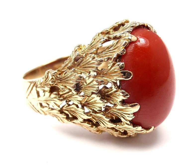 moonga gold ring