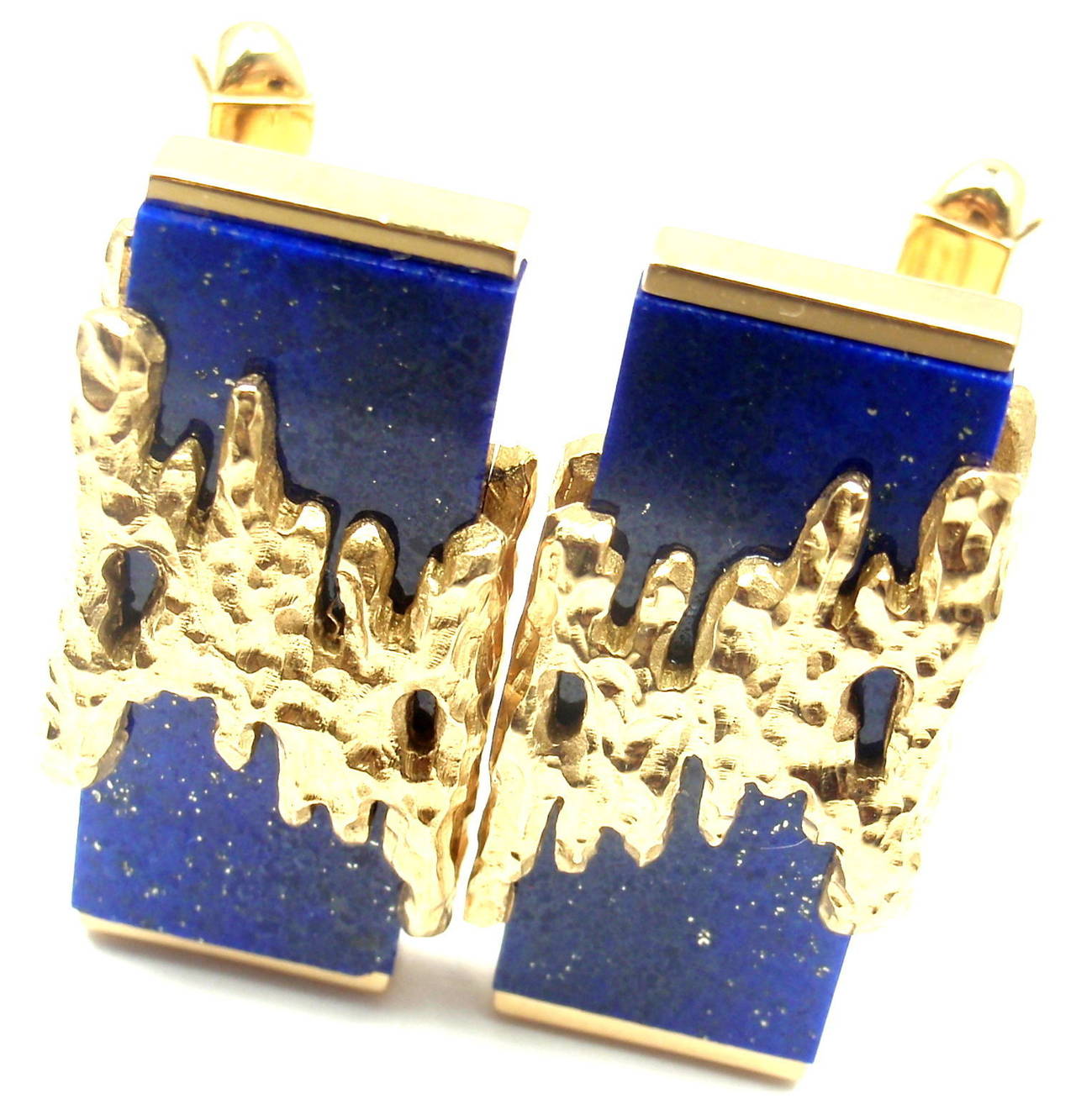 Patek Philippe Lapis Lazuli Gold Cufflinks 2