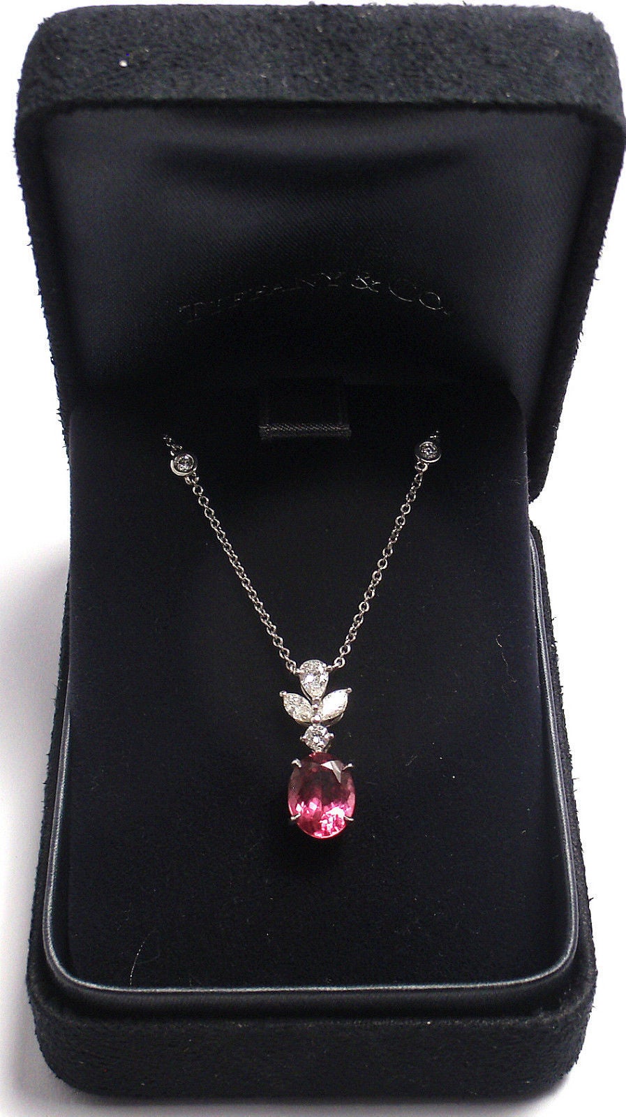 pink tourmaline necklace tiffany