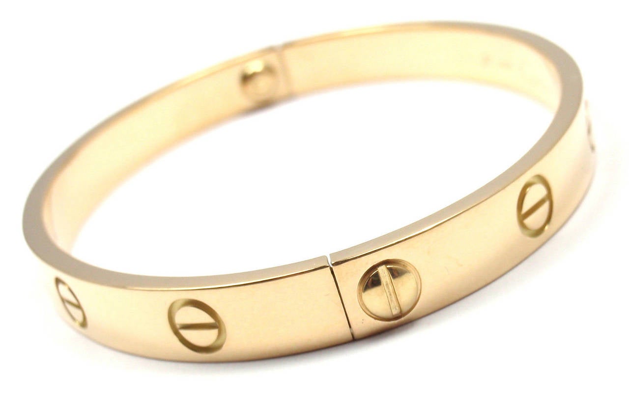 Cartier Gold Love Bangle Bracelet