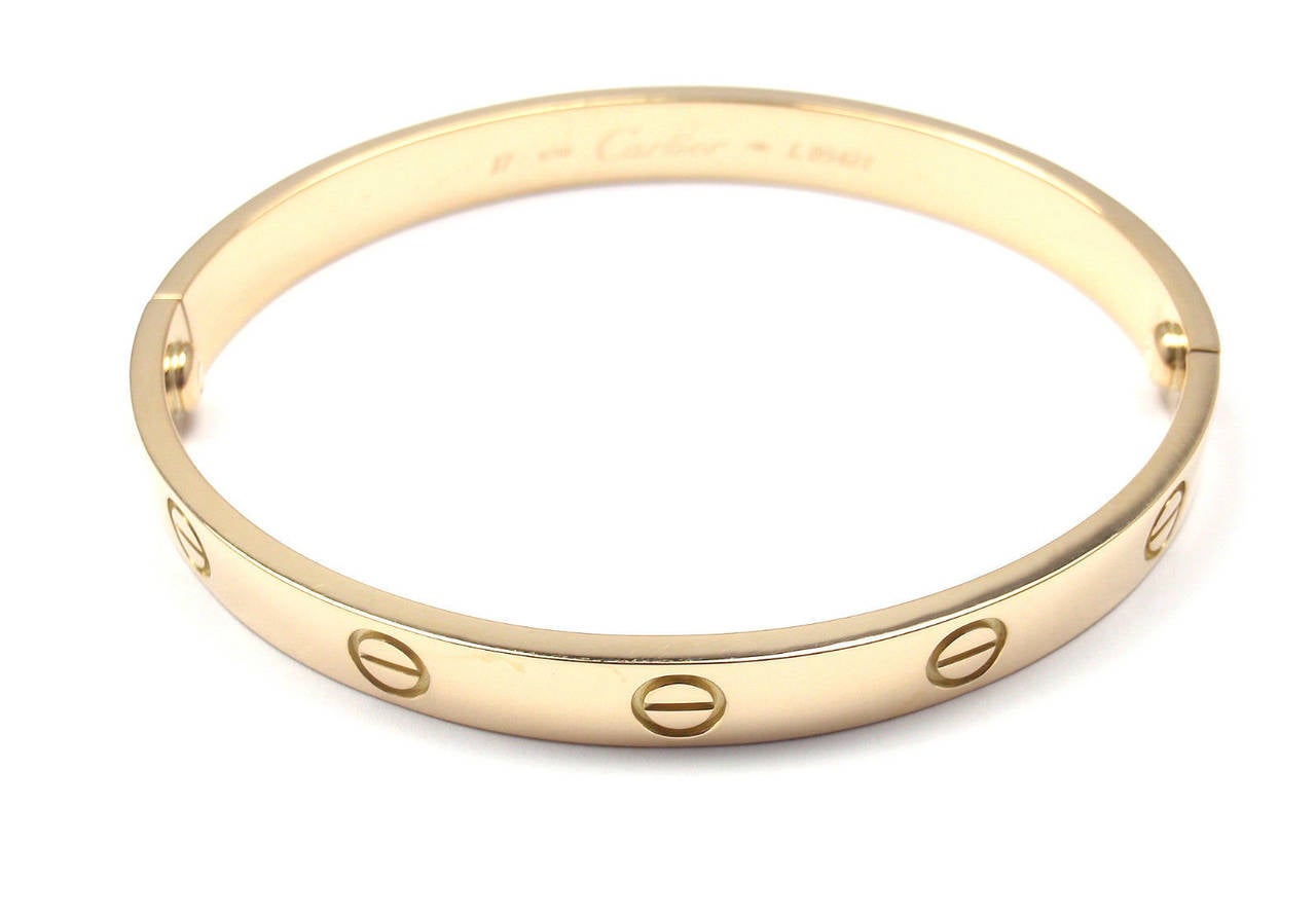 Cartier Gold Love Bangle Bracelet 4