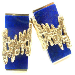 Patek Philippe Lapis Lazuli Gold Cufflinks