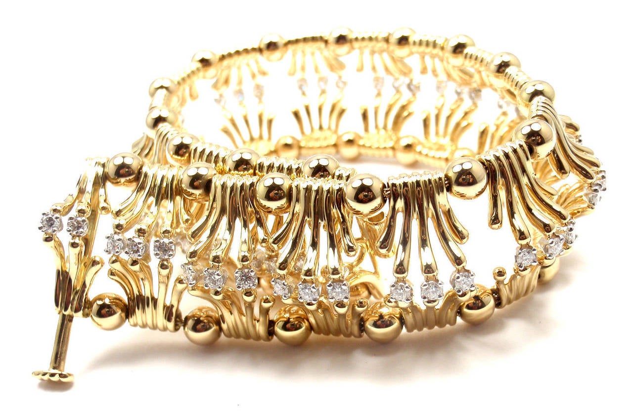 Tiffany & Co. Jean Schlumberger Diamond Gold Bracelet 5