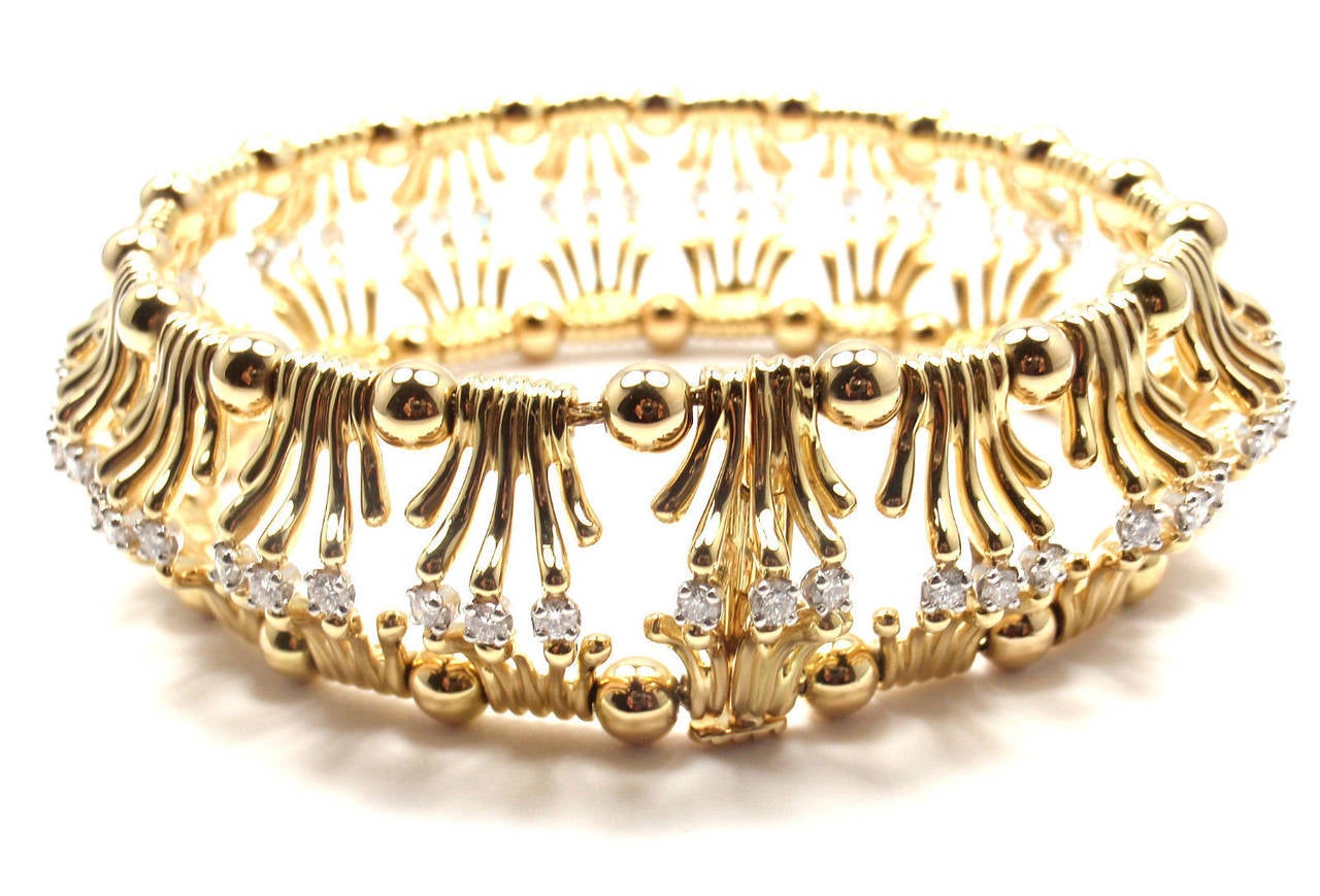 Women's Tiffany & Co. Jean Schlumberger Diamond Gold Bracelet