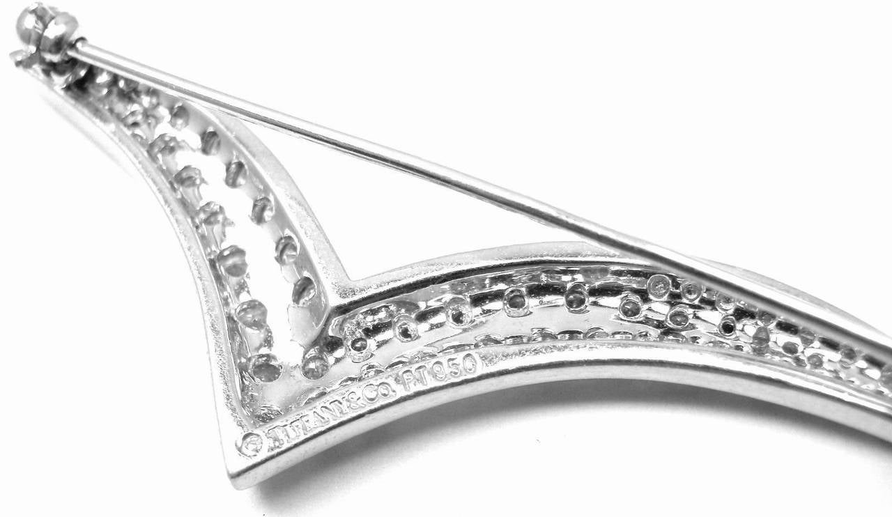 Tiffany & Co. Set of Two Diamond Platinum Seagull Brooch Pins 2