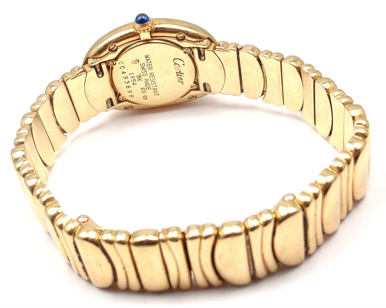 Cartier Lady's Yellow Gold Baignoire Quartz Wristwatch Ref 1954 In New Condition In Holland, PA