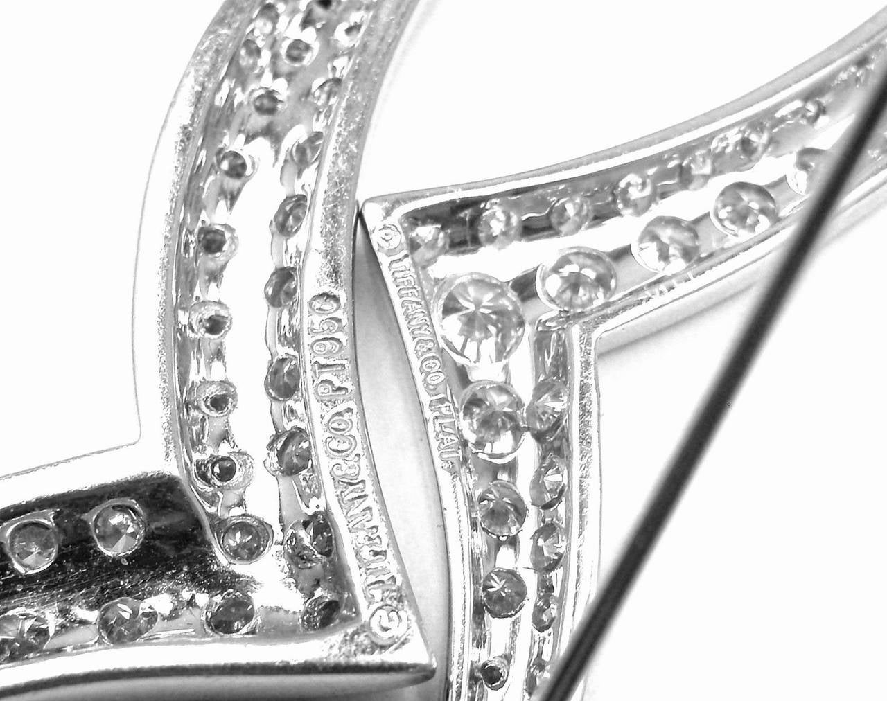 Tiffany & Co. Set of Two Diamond Platinum Seagull Brooch Pins 1