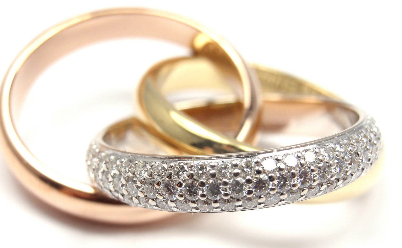 cartier three color ring